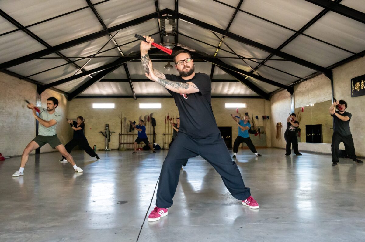 martial arts with a fan