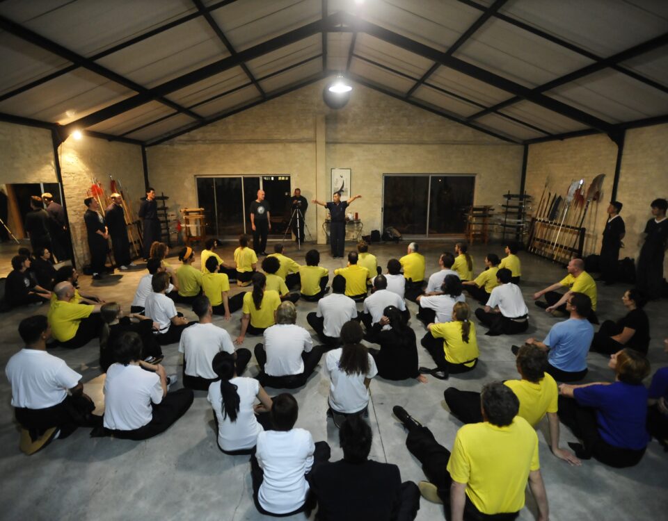 group martial arts teaching